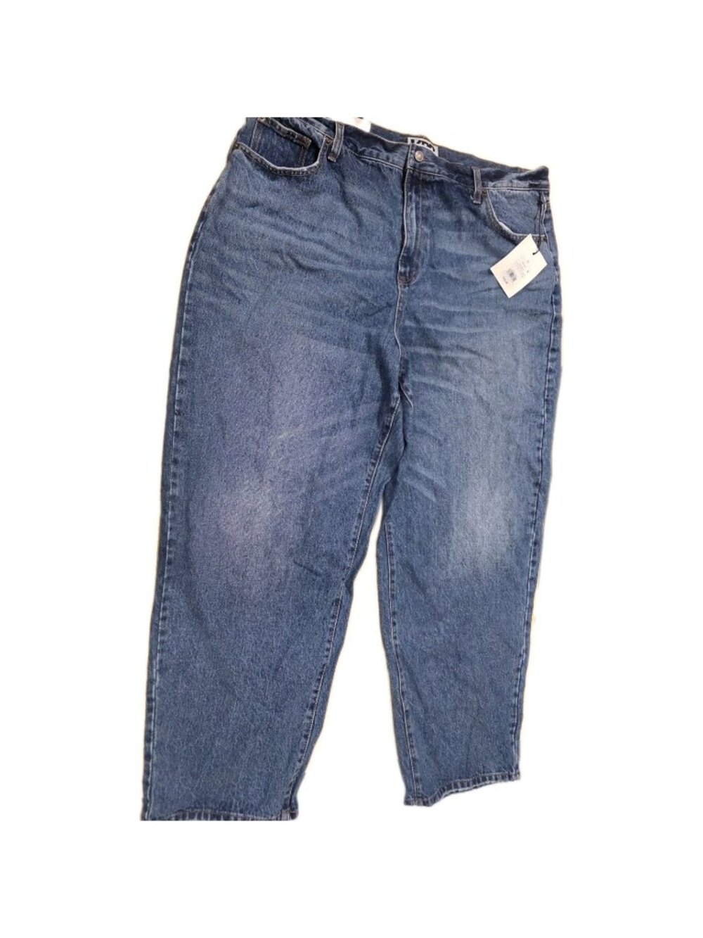 KBB by KAHLANA Women's Mid-Rise Wide Leg 'The Kahlana Jean' - Dark Wash. Wl481